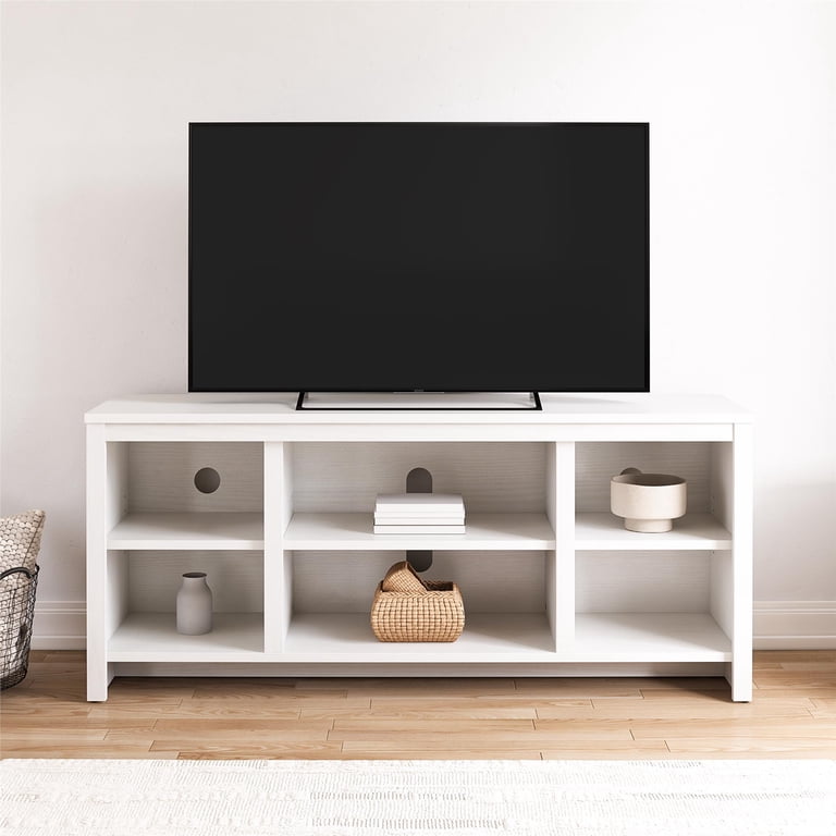 Mainstays Parsons TV Stand, White, 32-50 Inches photo 2