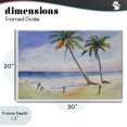 thumbnail image 5 of Stupell Industries Coastal Two Palms Beach Sunset White Framed Giclee Art, 30 x 20, by Karin Lind, 5 of 9
