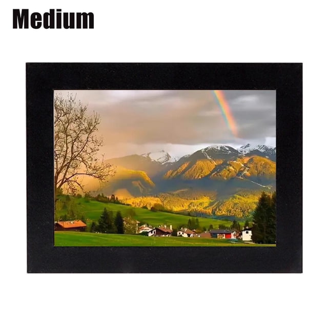 Childrens Artwork Display Frame, 18.5x13.7 inch Shadow Box Hinged Design for Quick-Change Kid's Paintings, 3D Crafts & Drawings in Playroom, Red, Small