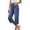 *Blue, variant on ClodeEU Women's Summer Straight Leg Capri Jeans with Pockets ,Solid Color Casual Denim Cropped Pants Light Blue,Womens Plus L