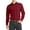 Burgundy, variant on Men's Long Sleeve Classic Fit Pocket Dress Shirt Orange 4XL