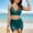Dark Green, variant on BOBOGOJP Womens High Waisted Bikini Sets Tummy Control Swimsuits Curvy Mesh Swim Skirt Dark Green for Size XL