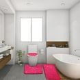 thumbnail image 5 of Tswift 3-Piece Bath Rug Set, Microfiber Plush Contour & U-Shaped Toilet Mat, Ultra-Absorbent Quick-Dry Rugs, Non-Slip Backing for Bathroom, Dorm, Spa, teen & Guest Bath, 3-Piece Toilet Seat Set, 5 of 6