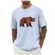 thumbnail image 2 of Tops para hombre, blusas y camisas de cuello redondo y manga corta para hombre, blusas casuales de moda con cuello redondo y estampado para hombre, blusas de poliéster para hombre., 2 of 5