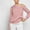 Pink, variant on Qulqfy Women Satin Tops One Shoulder Long Sleeve Dressy Beige Fall Blouses Womens Fancy Shirts L