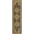 thumbnail image 6 of HomeRoots 8' Runner Black And Gold Oriental Power Loom Runner Rug, 6 of 6