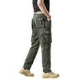 thumbnail image 3 of LEDUNTINO Men's Casual Cargo Pants, Workout Joggers, Relaxed Fit Stretch, Hiking Pants with Multi Pockets, Quick-Drying, 3 of 7