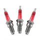 thumbnail image 2 of 3pcs D8TC 3 Electrode Spark Plug, Racing Spark Plug with 3 Electrode for CG 125 150 200cc CF250 Motorcycle Scooter ATV Quads, 2 of 5