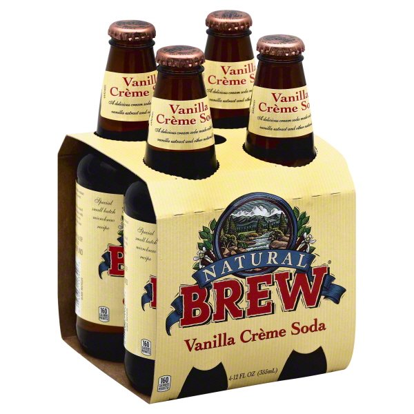 Natural Brew Vanilla creme Soda, 12 Fl. Oz., 4 Count - Walmart.com