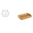 thumbnail image 1 of Pecera Pequeña Transparente, Adorno Para El Hogar, Cuenco, Jarrón, Mesa, Dormitorio, Escritorio, Sala De Estar, Cesta De Frutas Tejida, Plato Para Servir Aperitivos., 1 of 8