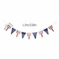 thumbnail image 3 of Riforla American and Stripes Flag Bunting Garland USA Triangle Banner Patriotic Party Decoration for Fourth of July Independence Memorial Day Party Supplies Fourth of July Decorations Red One Size, 3 of 7