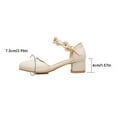 thumbnail image 2 of Celivon Kids Sandals Girl Mary Jane Dress Shoes Low Heels Flower High School Prom Shoes For Tween 10-10.5 Years, 2 of 9