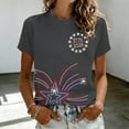thumbnail image 2 of ibiyuan Usa 250th Anniversary Shirt Womens T Shirts Graphic Crew Neck 250 Anniversary Usa Short Sleeve Clothes Independence Day Funny Shirts Cute Tops for Women, 2 of 4