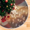 thumbnail image 5 of FMSHPON American Flag Tree Skirt Independence Day Xmas Christmas Tree Skirt Stand Mat for Holiday Party Decoration Indoor Outdoor 48 inches, 5 of 6