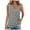 Gray, variant on Lmnyox Tank Tops for Women Casual Dressy Keyhole Neck Print Shirt 2025 Summer Trendy Sleeveless Tee Shirts
