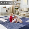 thumbnail image 6 of Litake Large Modern Machine Washable Area Rug Abstract Plaid Area Rug Low-Pile Non-Slip Stain Resistant Area Rug Contemporary Rug for Living Room, 8' x 10' Blue, 6 of 9