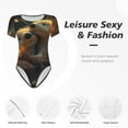 thumbnail image 4 of Fotbe Adorable Otter Pair Hug Body de Mujer con Cuello Redondo y Mangas Cortas, Sin Mangas Ajustado, Suave, Cómodo y Básico-Small, 4 of 7