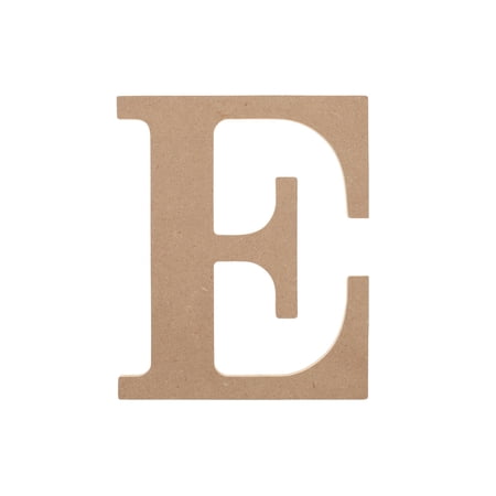 Essentials By Leisure Arts Wood Letter 'E', 8" – Wooden Alphabet Letters For Home Décor, Diy Craft Letters, And Personalized Projects – Unfinished Wooden Letters For Crafting