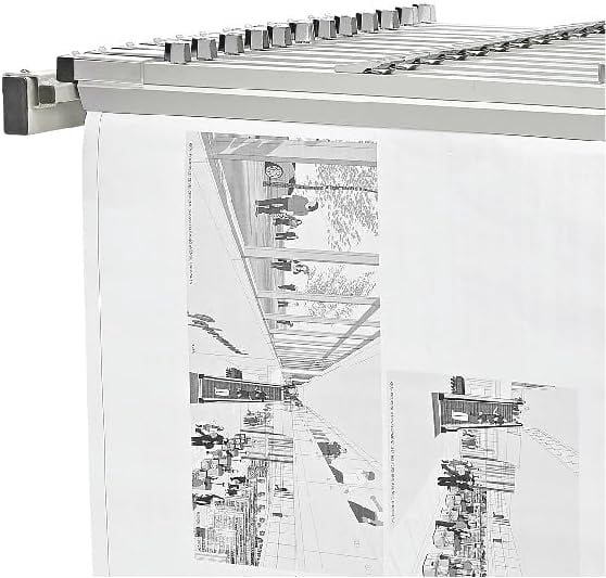 Adir Mobile Blueprint Storage Rack - Adjustable Mobile Blueprint Holder, Vertical Architect Drawing Rack with Wheels, Poster Rack Display, Construction Plans Holder (Without Blueprint Clamps)