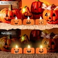 thumbnail image 5 of DRomance Ghost Flickering Flameless Candles Battery Operated with Remote and Timer 6 Pack Spooky White LED Tea Lights Candles Dimmable Light Halloween Indoor Decoration Gifts(2 x 2.4 Inches), 5 of 10