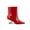 Red, variant on GETAWAY Metallic Heel Bootie, Gold, 7