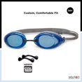 thumbnail image 4 of Dolfino Pro Launch Adult Swim Goggle - Blue/Silver, 4 of 7