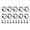Silver, variant on M6 Stainless Steel Gasket Bolt Frame Decoration Screw Kit for Bumper Plate, Silver Finish (10pcs Silver / 2.3 oz)