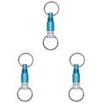 thumbnail image 1 of Llavero Giratorio Liberación Rápida Metal Porta Llaves Coche Desmontable (claro) Azul, 1 of 4