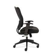 HON Wave Mesh High-Back Task Chair, with Height-Adjustable Arms, in Black (HVL702)