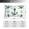 thumbnail image 2 of Honeii Anchors And Shells Print Pillow Cases,Plush Throw Pillow Covers,Decorative Pillowcase for Sofa, Couch, Living Room-20"x30", 2 of 6