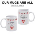 thumbnail image 3 of Valentines Day Mug, Love Print, Watercolor Heart Print,Funny Coffee Mug,A Happy Cup for Children,Man Cave Prints,The Best Gift for Colleagues, Parents,And Grandparents,110z Men And Women, 3 of 7