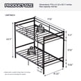 thumbnail image 5 of Leumius Metal Bunk Bed Twin Over Twin,Heavy Duty Steel Bunk Bed with Built-in Ladder & Full-Length Safety Guardrail,Space Saving,No Box Spring Required,Black, 5 of 11
