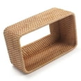 thumbnail image 4 of Funda para caja de pañuelos DECRAFTS de ratán, tejido natural, rectangular, 4 of 7
