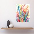 thumbnail image 2 of Multicoloured Seaweed Plant Modern Folk Art Large Wall Art Poster Print Thick Paper 18X24 Inch, 2 of 5