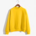thumbnail image 4 of Aoiroe Women's Casual Long Sleeve Sweatshirt TopsFashion Pullover, Casual Solid Sweat Shirts, Long Sleeve Tops, Crewneck Cozy Outfits Pullover 2026, Casual Comfy Fall Fashion Sweaters, Yellow L, 4 of 9