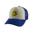 thumbnail image 1 of Gravity Threads Smile Face Casquette de Camionneur Ajustable Brodée - Smile - Blanc/royal, 1 of 2
