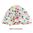 thumbnail image 4 of Gorros de baño para ducha Estampado de flores Impermeable Reutilizable Elástico Colorido Universal Largo Sombrero corto Baño Estampado de Juegos de accesorios de baño punto amarillo azul Bearachild HA062078-24B, 4 of 5