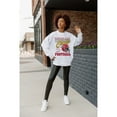 thumbnail image 4 of Women's Gameday Couture  Ash Kansas City Chiefs Home Turf Oversized Premium Fleece Pullover Sweatshirt, 4 of 4