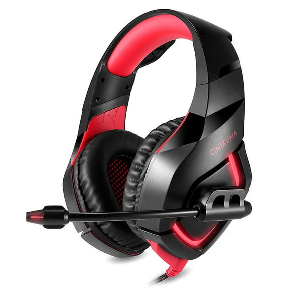 Mistaha ONIKUMA K1B Head-mounted Headset Wired Gaming Headset with 50mm Driver Unit Noise Reduction Mic