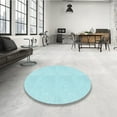 thumbnail image 4 of Ahgly Company Machine Washable Indoor Rectangle Transitional Blue Diamond Blue Area Rugs, 3' x 5', 4 of 7