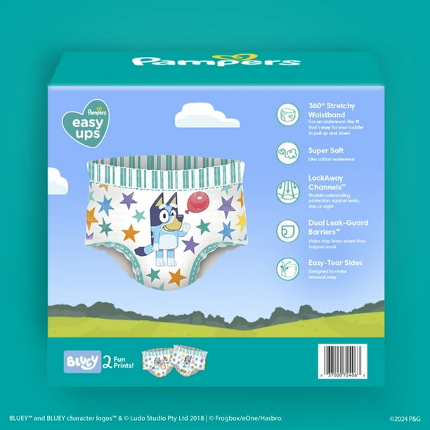 Pampers Easy Ups Bluey Potty Training Pants Boys Size 5T-6T, 15