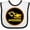 White and Black, variant on Inktastic Digger Construction Truck Boys Boys Baby Bib