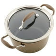thumbnail image 2 of Anolon Advanced Home 4.5 Quart Nonstick Saucepot with Tempered Glass Lid, Bronze, 2 of 4