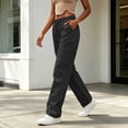 thumbnail image 6 of GUACER Joggers for Women Casual Drawstring Elastic Waist with Pockets Lightweight Cargo Pants Streetwear, 6 of 8