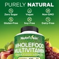 thumbnail image 5 of Nutrivein Whole Food Multivitamin - Complete Daily Multivitamin - 120 Capsules, 5 of 8
