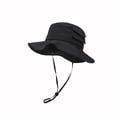 thumbnail image 2 of 2 Pack Bucket-Hats for Men Women with Pocket Sun Protection Wide-Brim Fisherman Hat Unisex Casual Solid Color Breathable Hiking Fishing Cap, 2 of 8