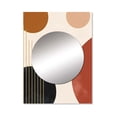 thumbnail image 2 of Designart "Minimal Boho Pattern in Beige II" Abstract Minimalism Mirror Wall Decor - Modern Beige Abstract Mirror Wall Art For Bathroom - 40" x 30" Inch, 2 of 5