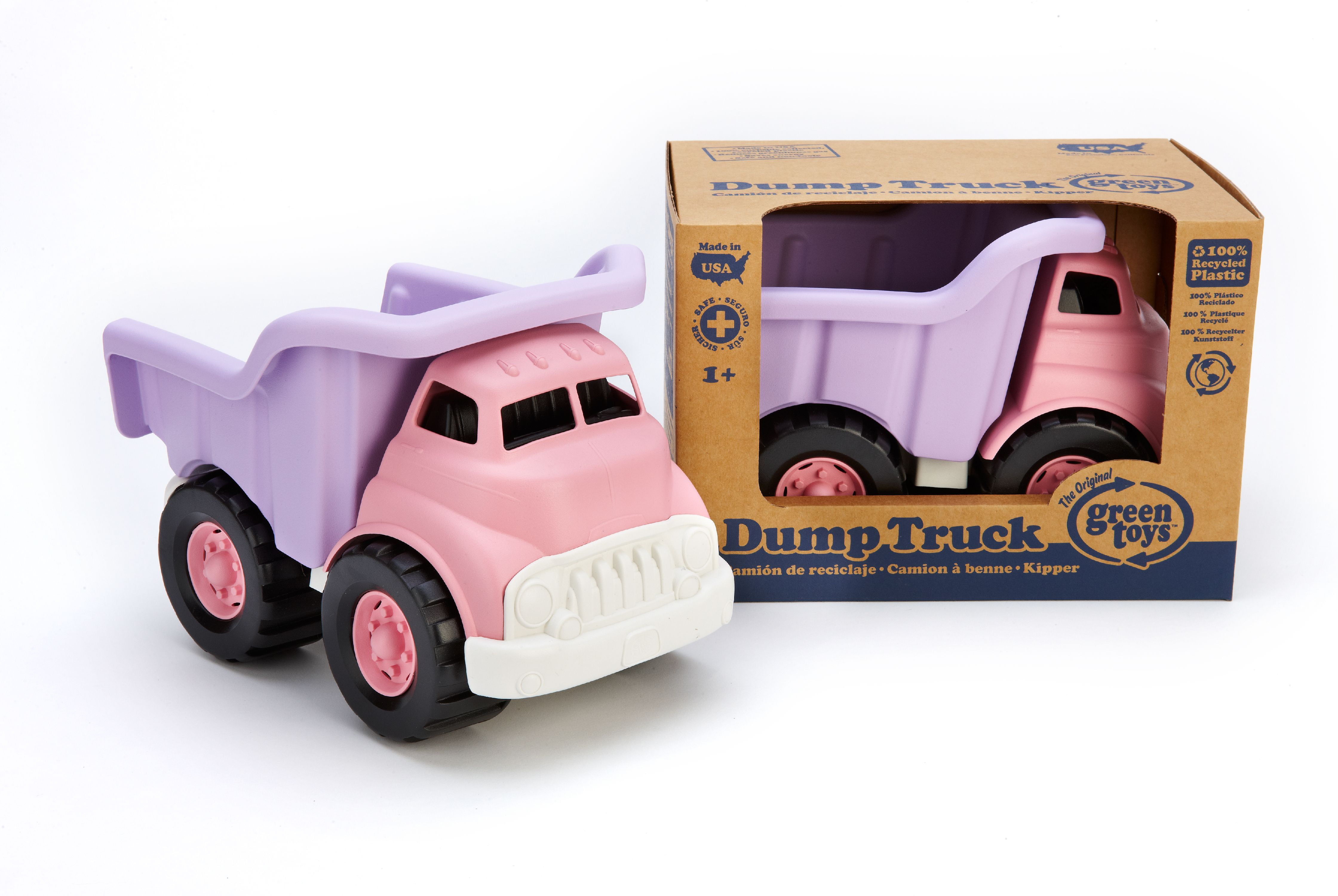 pink garbage truck toy