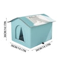 thumbnail image 3 of Insulated Outdoor Cat House, Weatherproof Shelter for Feral Cats, Waterproof Roof, Easy Assembly, Warm and Cozy Pet Home, 3 of 4