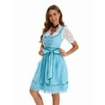 thumbnail image 6 of Oktoberfest Outfits for Women Dirndl Dress for German Traditional Bavarian Costume Water Blue XL, 6 of 9